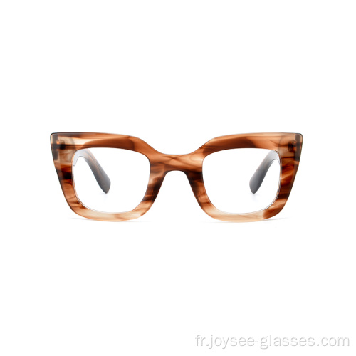 Promotion Quality Black Tortoise Acetate Full Rim Fashion Fashion Ladies Eyeglass Frames